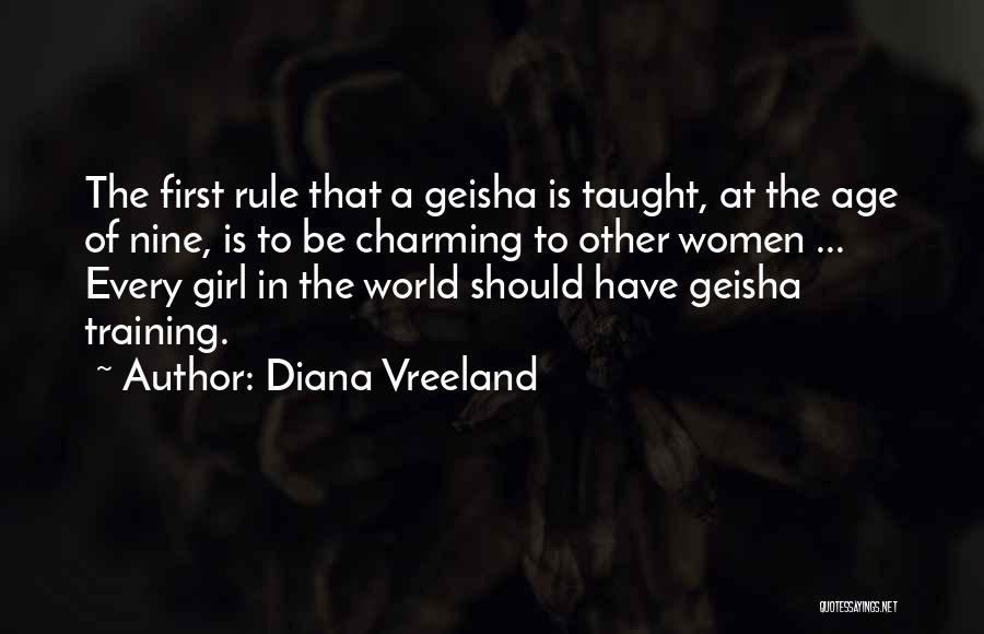 Charming Girl Quotes By Diana Vreeland