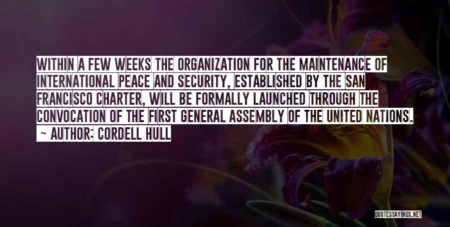 Charter Quotes By Cordell Hull
