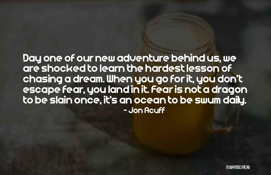 Chasing A Dream Quotes By Jon Acuff