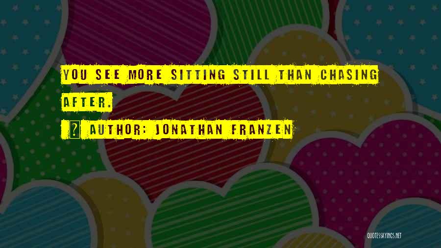 Chasing After Someone Quotes By Jonathan Franzen