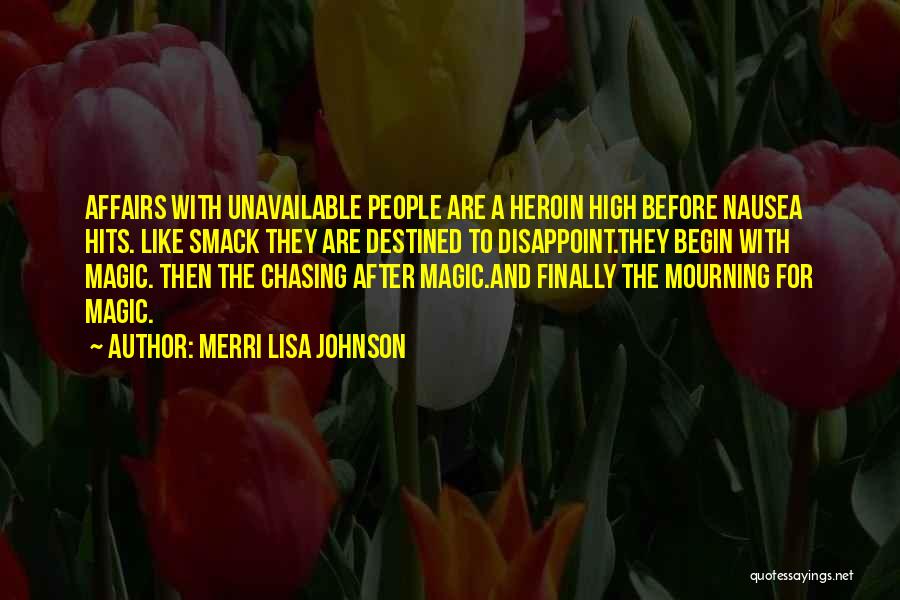 Chasing After Someone You Love Quotes By Merri Lisa Johnson