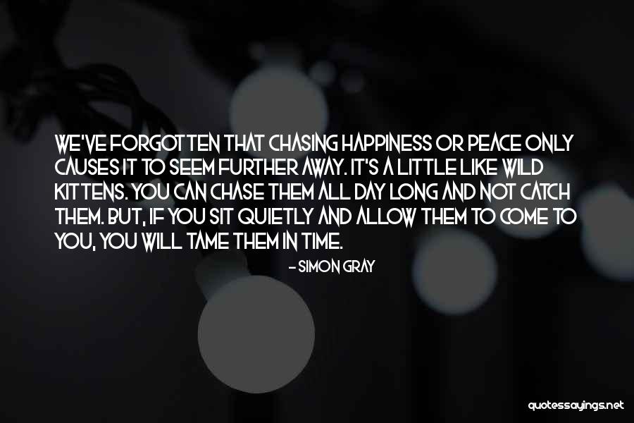 Chasing Happiness Quotes By Simon Gray