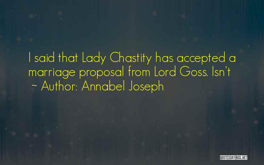 Chastity Quotes By Annabel Joseph