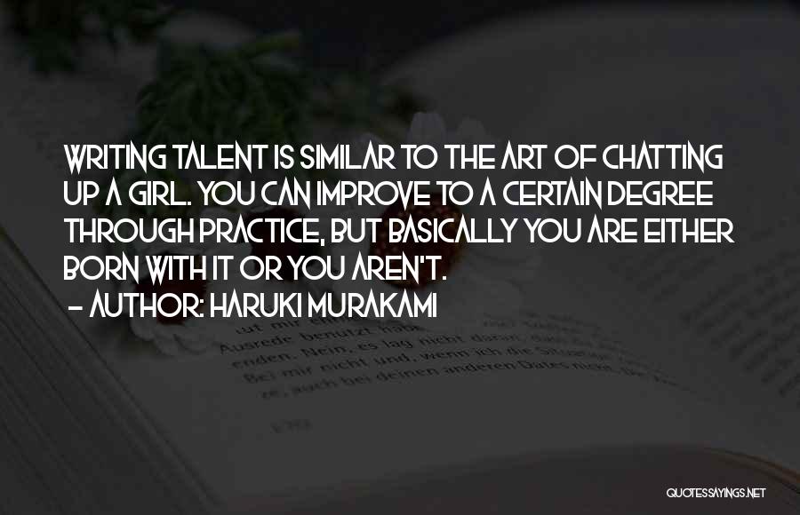 Chatting With You Quotes By Haruki Murakami