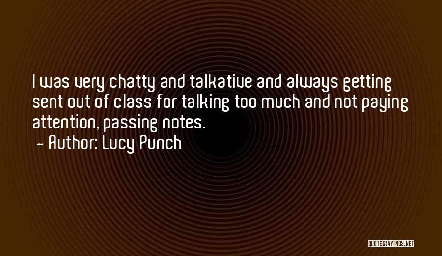 Chatty Quotes By Lucy Punch