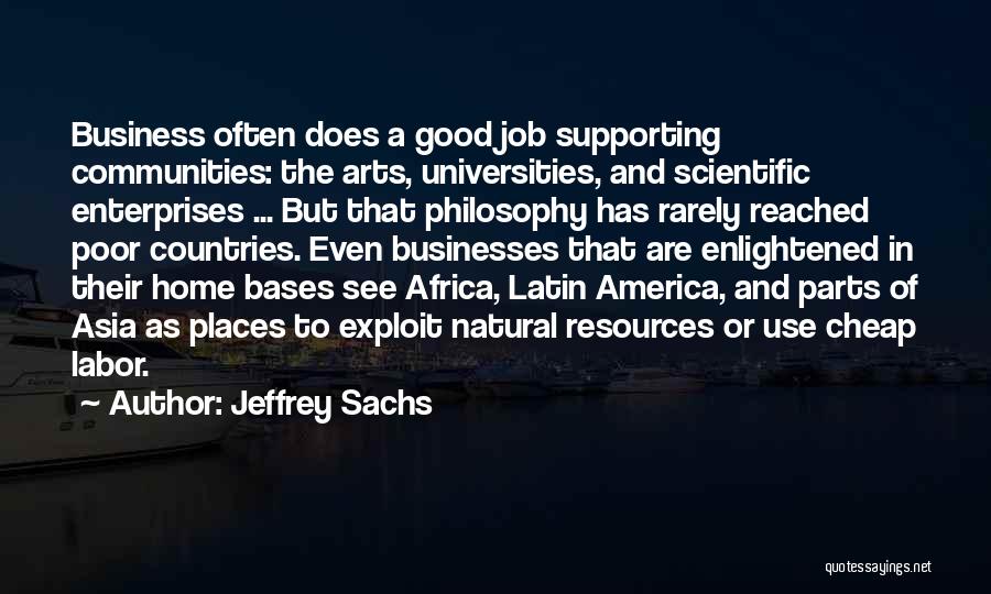 Cheap Art Quotes By Jeffrey Sachs