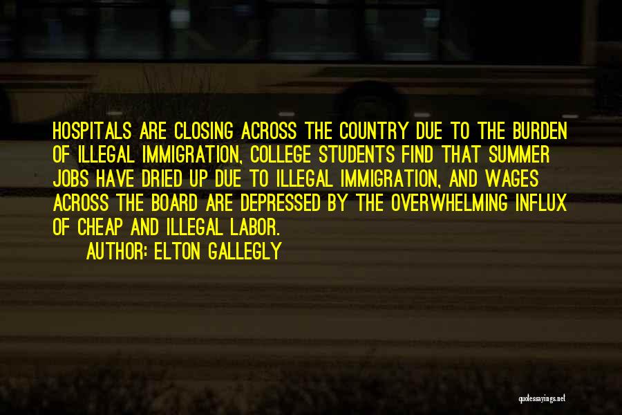 Cheap Labor Quotes By Elton Gallegly