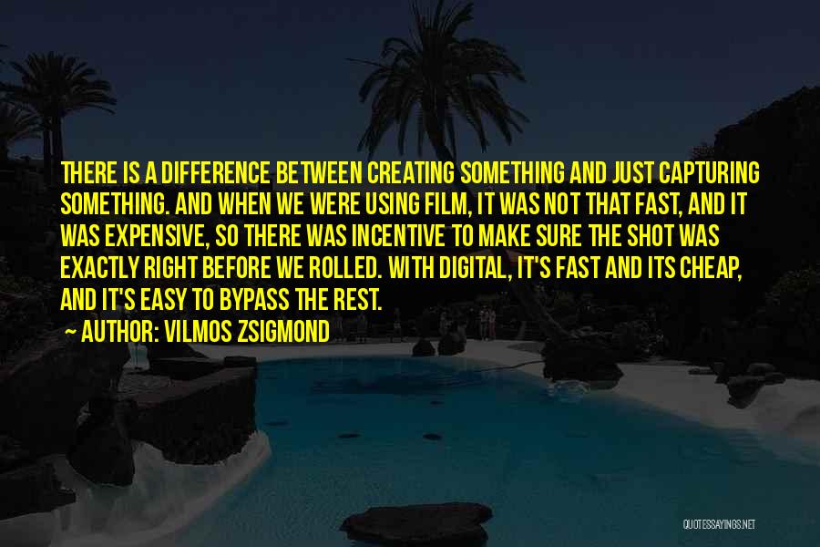 Cheap Shot Quotes By Vilmos Zsigmond