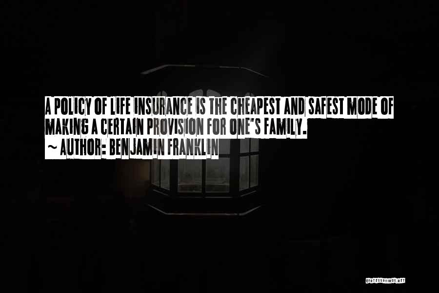 Cheapest Life Insurance Quotes By Benjamin Franklin