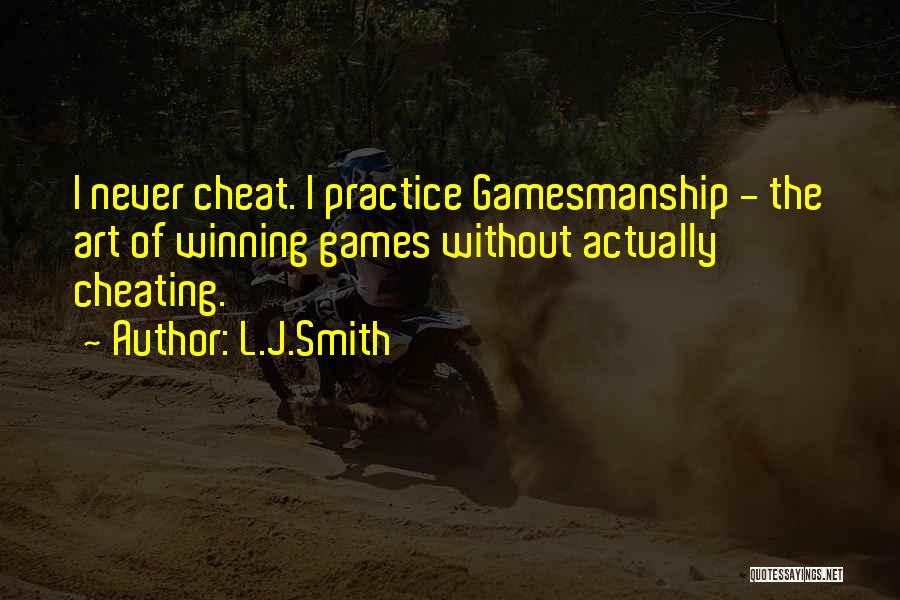 Cheating And Winning Quotes By L.J.Smith
