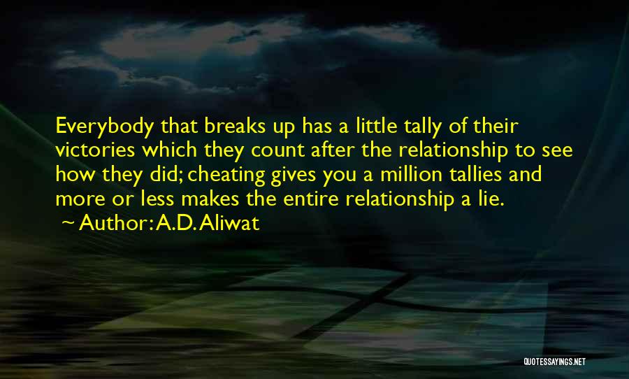 Cheating In Relationship Quotes By A.D. Aliwat