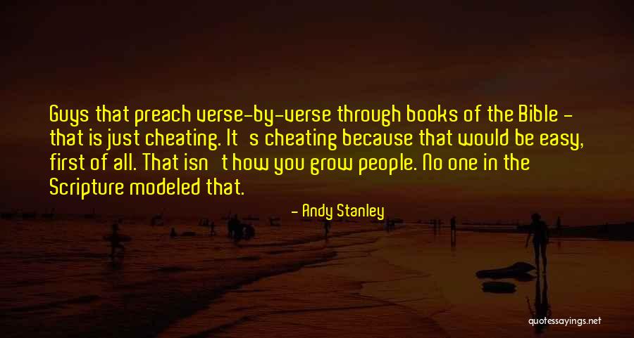 Cheating In The Bible Quotes By Andy Stanley