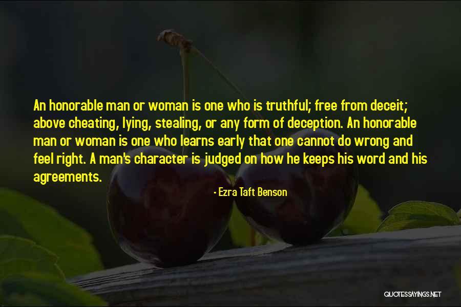 Cheating Is Wrong Quotes By Ezra Taft Benson Cheating Is Wrong Quotes By Ezra Taft Benson