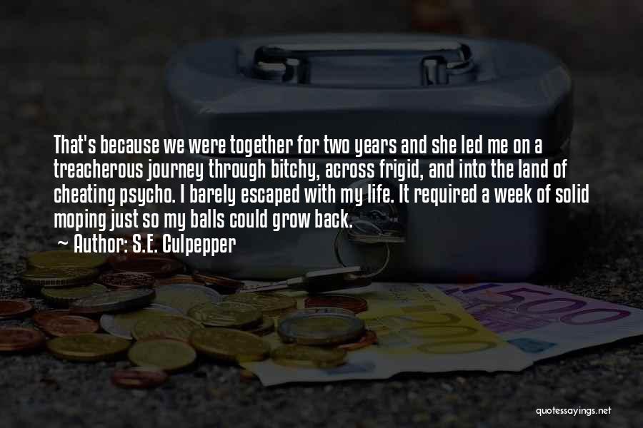 Cheating Through Life Quotes By S.E. Culpepper