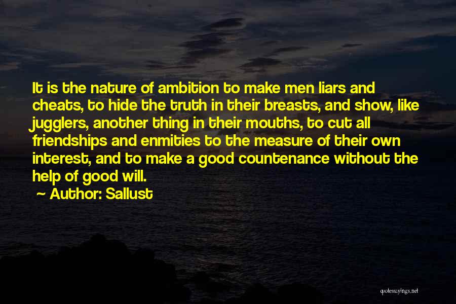 Cheats And Liars Quotes By Sallust