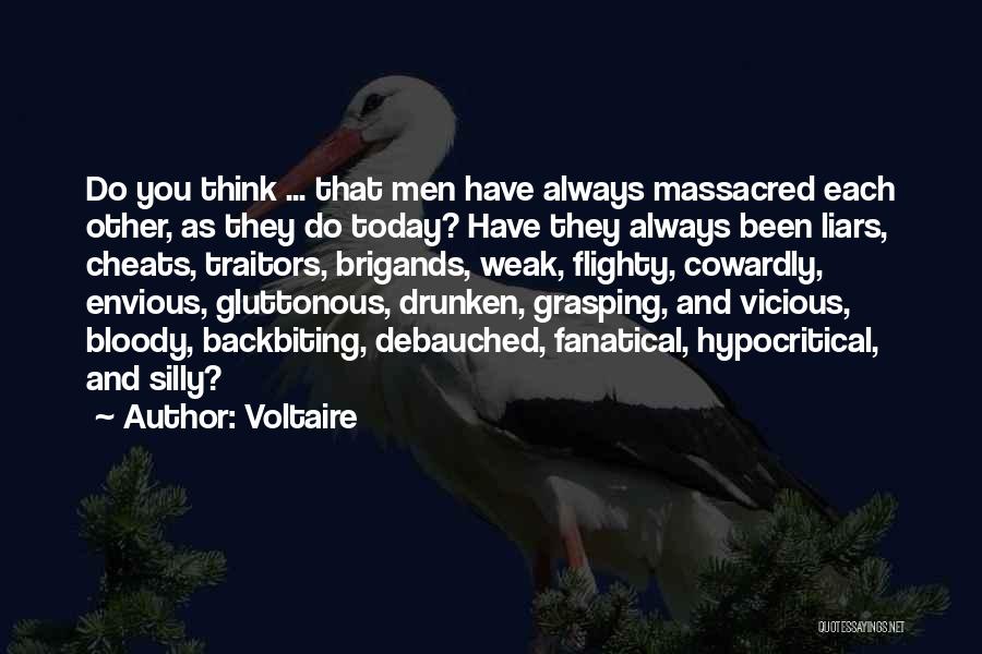 Cheats And Liars Quotes By Voltaire