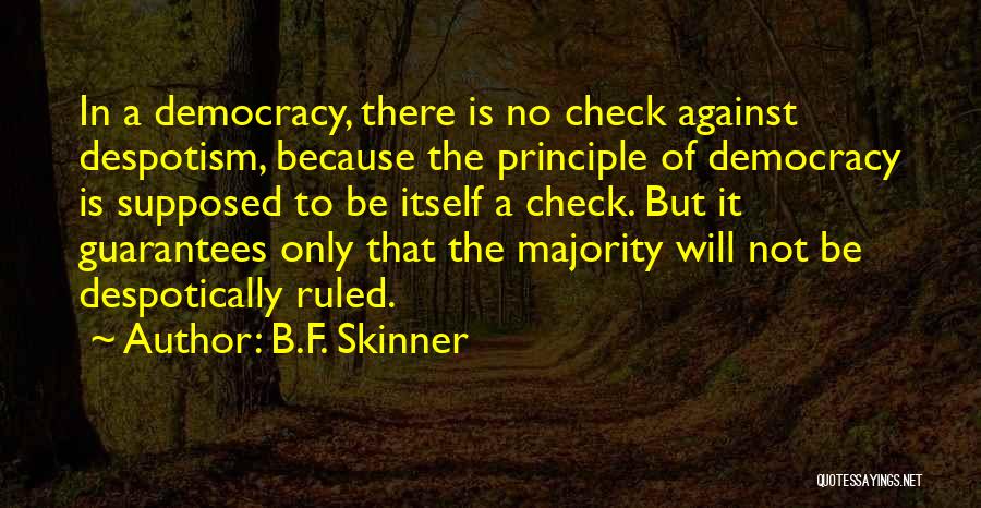 Check In Quotes By B.F. Skinner