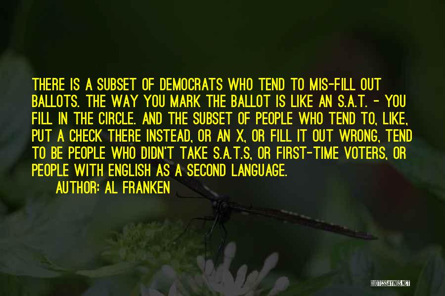 Check Mark Quotes By Al Franken