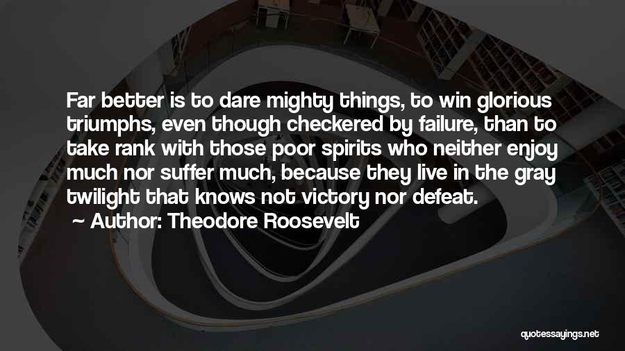 Checkered Past Quotes By Theodore Roosevelt