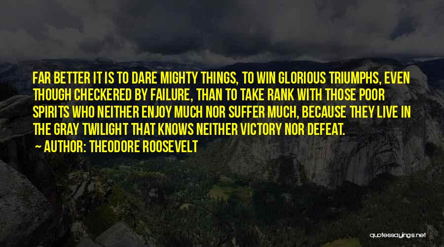 Checkered Quotes By Theodore Roosevelt