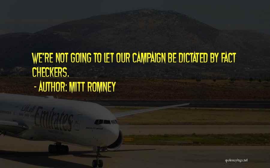 Checkers Quotes By Mitt Romney