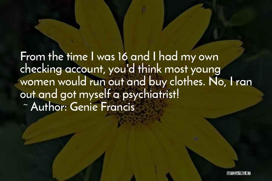 Checking Account Quotes By Genie Francis