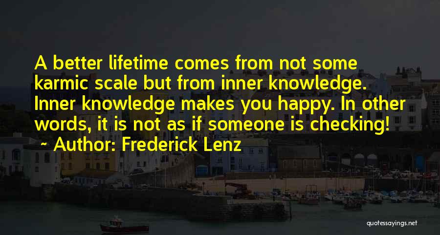 Checking Quotes By Frederick Lenz