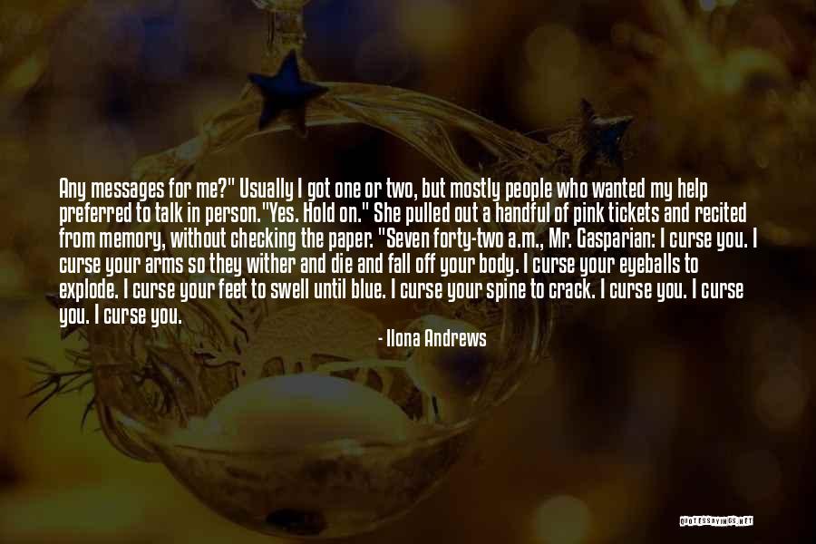 Checking You Out Quotes By Ilona Andrews Checking You Out Quotes By Ilona Andrews