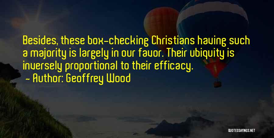 Checking Yourself Quotes By Geoffrey Wood