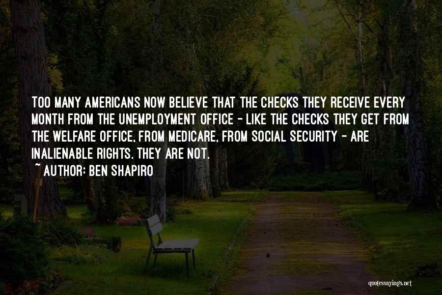 Checks Quotes By Ben Shapiro