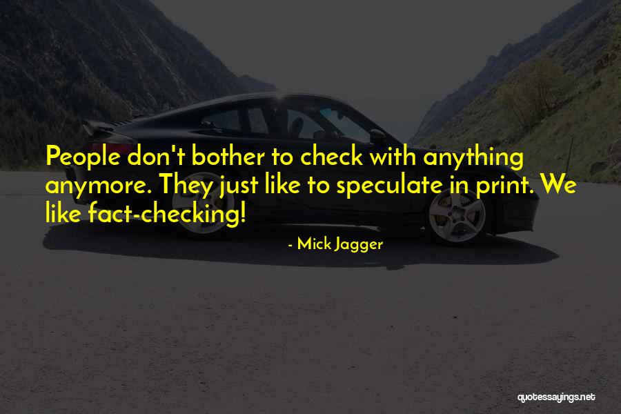Checks With Quotes By Mick Jagger Checks With Quotes By Mick Jagger