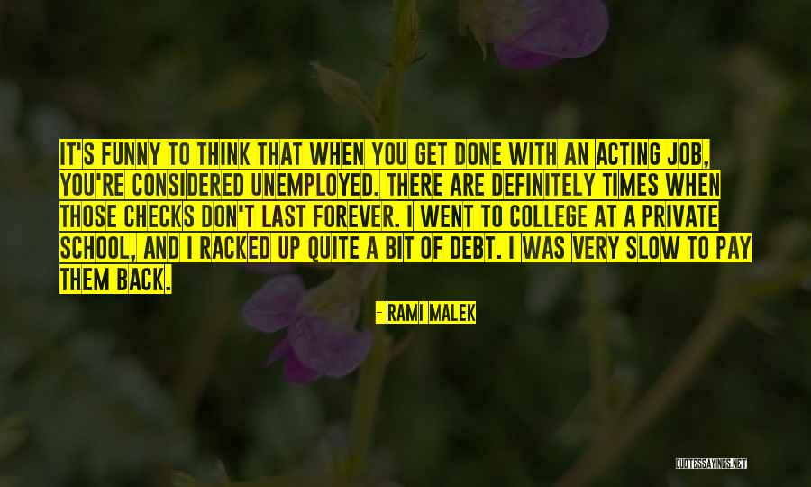Checks With Quotes By Rami Malek Checks With Quotes By Rami Malek