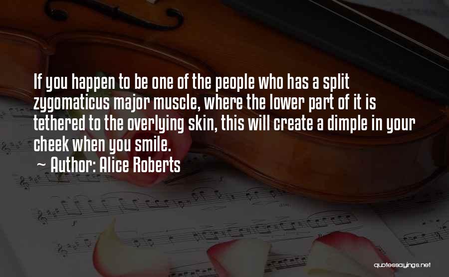 Cheek Dimple Quotes By Alice Roberts