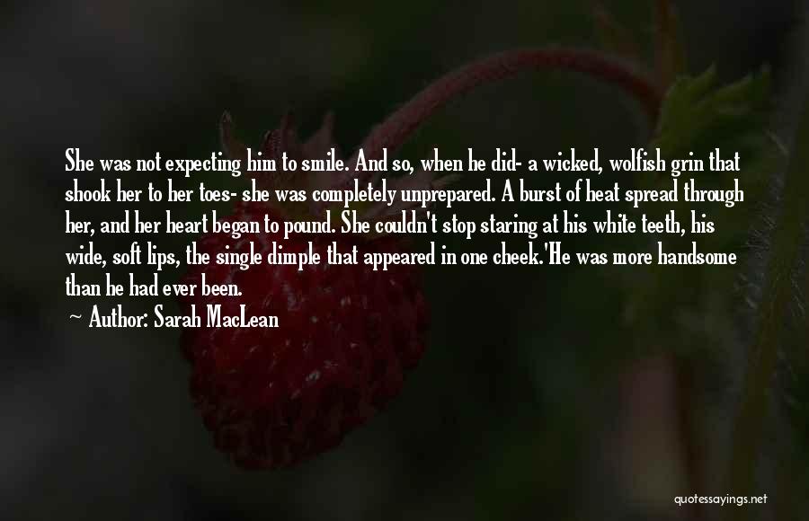 Cheek Dimple Quotes By Sarah MacLean