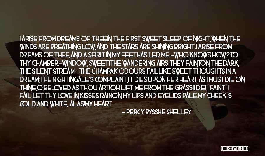 Cheek Kisses Quotes By Percy Bysshe Shelley