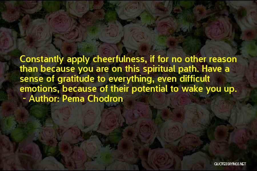 Cheerfulness Quotes By Pema Chodron