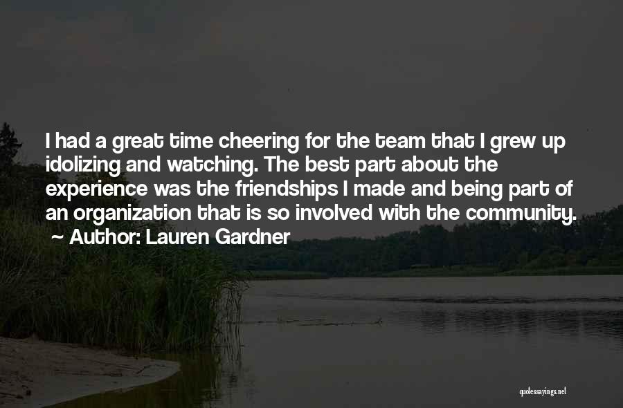 Cheering Quotes By Lauren Gardner