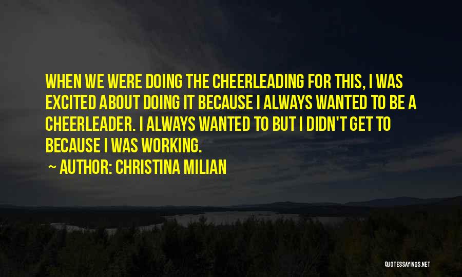 Cheerleader Quotes By Christina Milian