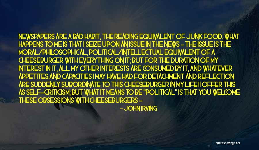 Cheeseburger Quotes By John Irving Cheeseburger Quotes By John Irving