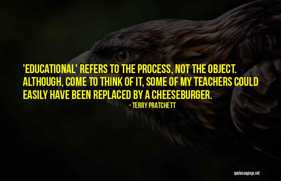 Cheeseburger Quotes By Terry Pratchett