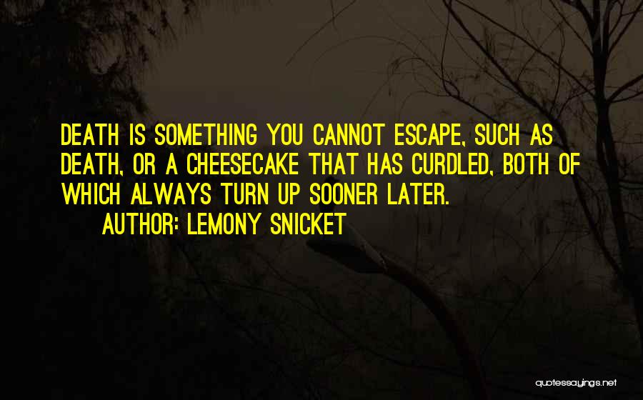 Cheesecake Quotes By Lemony Snicket