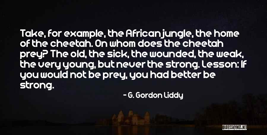 Cheetah Quotes By G. Gordon Liddy