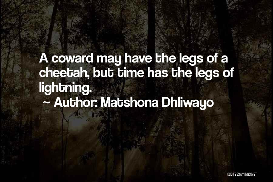 Cheetah Quotes By Matshona Dhliwayo