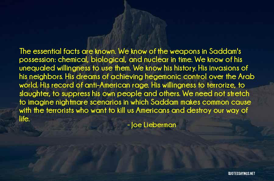 Chemical And Biological Weapons Quotes By Joe Lieberman Chemical And Biological Weapons Quotes By Joe Lieberman
