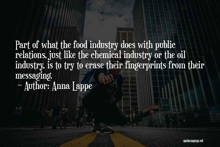 Chemical Industry Quotes By Anna Lappe