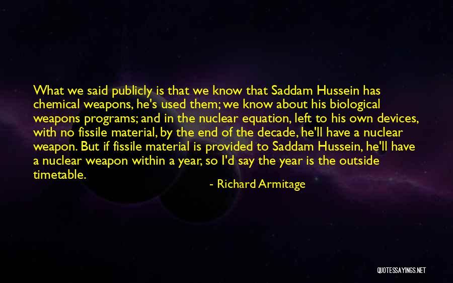 Chemical Weapons Quotes By Richard Armitage Chemical Weapons Quotes By Richard Armitage