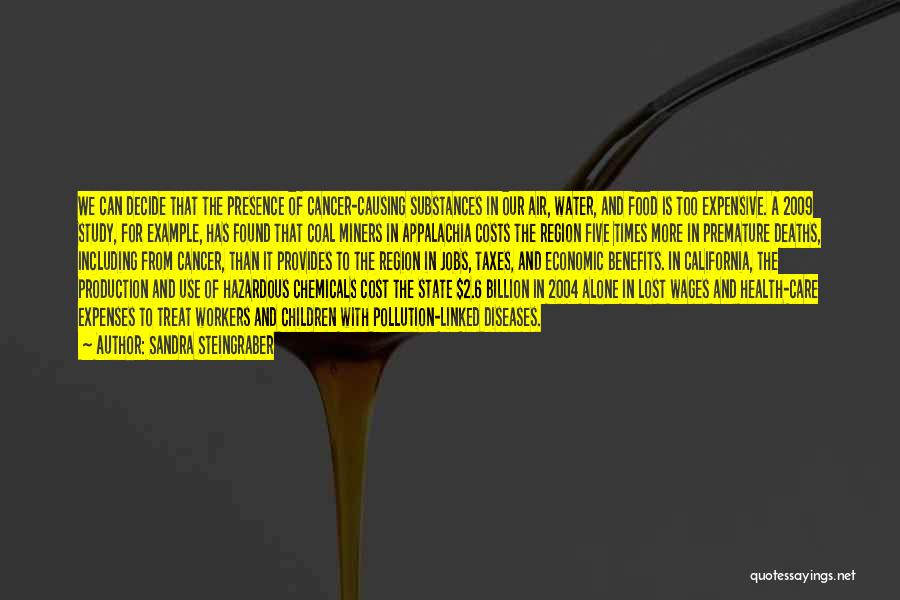 Chemicals In Food Quotes By Sandra Steingraber