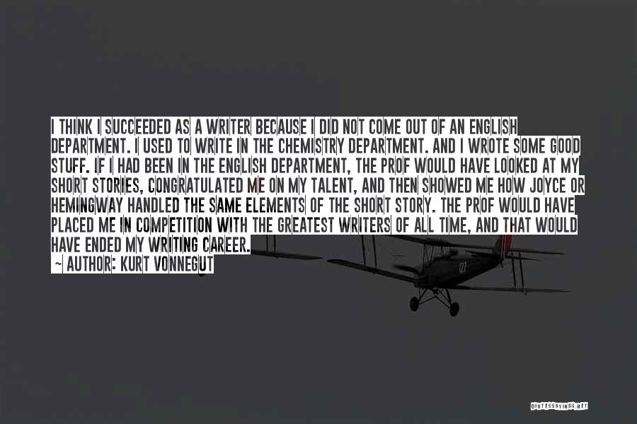 Chemistry Elements Quotes By Kurt Vonnegut