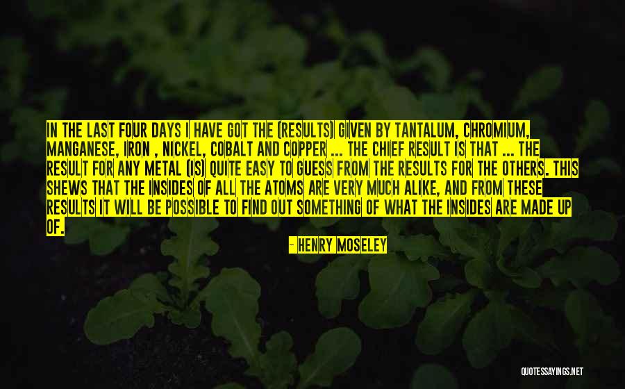Chemistry For Quotes By Henry Moseley Chemistry For Quotes By Henry Moseley