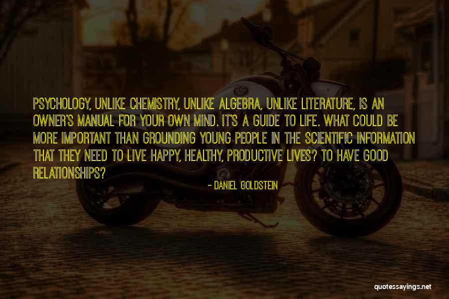 Chemistry Is Important Quotes By Daniel Goldstein Chemistry Is Important Quotes By Daniel Goldstein